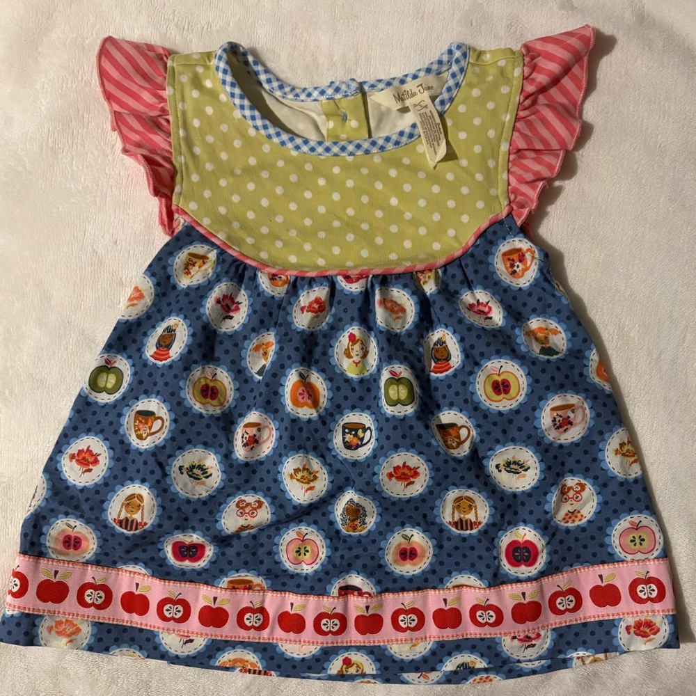 Matilda Jane Matching Set Apples 2T - Picture 2 of 5